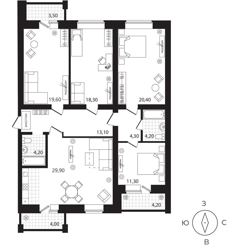 6 дом, 6 квартира